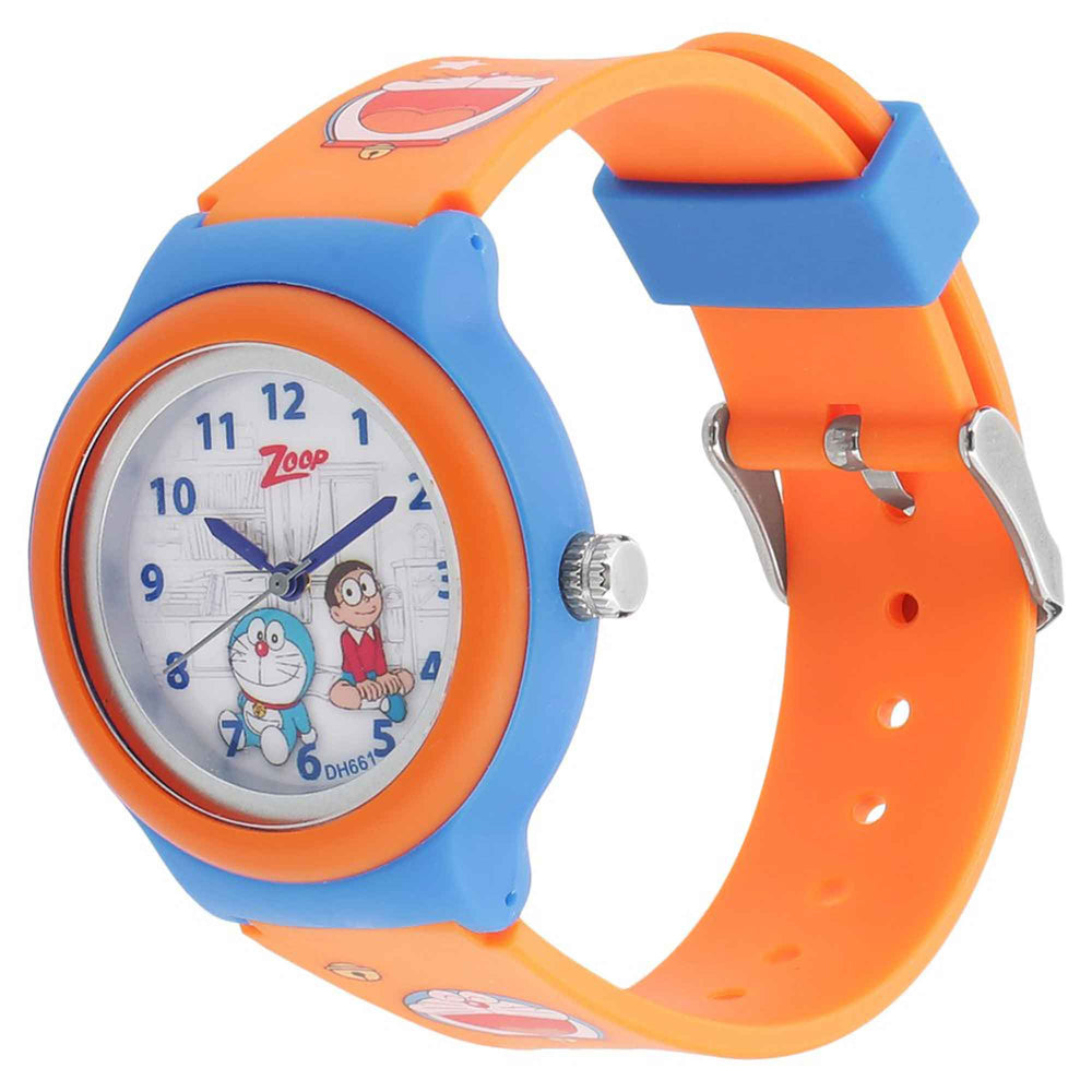 Zoop By Titan Quartz Analog White Dial PU Strap Watch for Kids