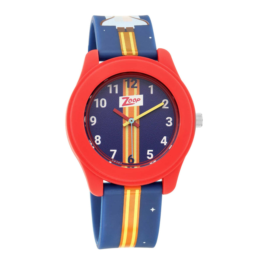 Zoop By Titan Quartz Analog Blue Dial PU Strap Watch for Kids