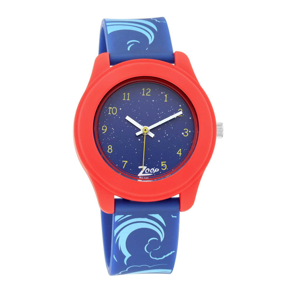Zoop By Titan Quartz Analog Blue Dial PU Strap Watch for Kids