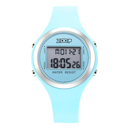 Zoop By Titan Digital Dial Unisex Watch With Silicone Strap for Kids