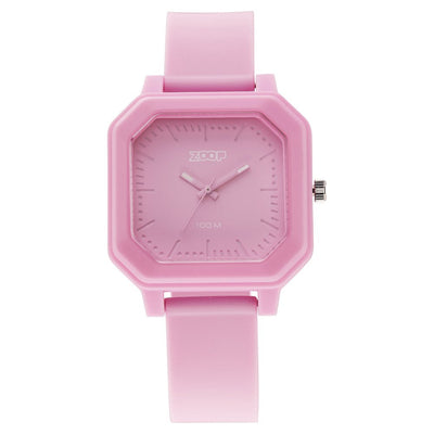 Zoop Fashion Quartz Analog Purple Dial Silicone Strap Watch for Unisex
