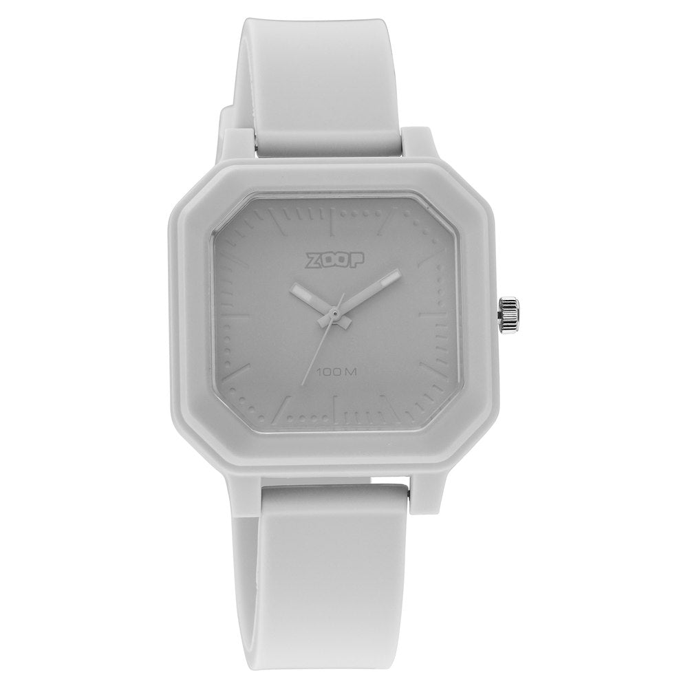Zoop Fashion Quartz Analog Purple Dial Silicone Strap Watch for Unisex