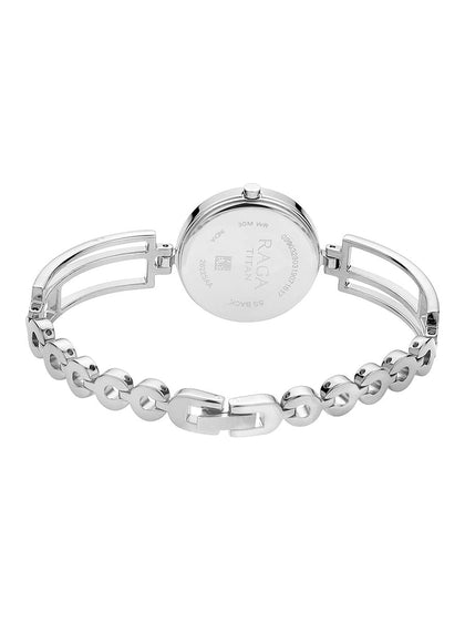 Titan Raga Viva Black Dial Analog Metal Strap Watch for Women