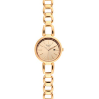 Titan Raga Viva Rose Gold Dial Quartz Metal Strap Watch for Women