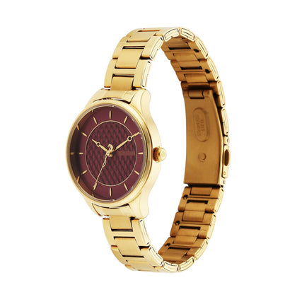 Titan Tet Red Dial Analog Stainless steel Strap Watch for Men