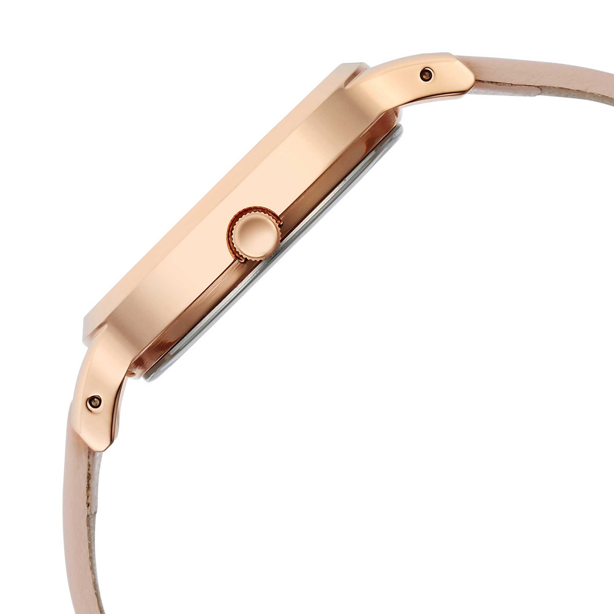 Titan Raga Viva Rose Gold Dial Analog with Date Leather Strap watch for Women