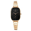 Titan Raga Chic Quartz Analog Black Dial Rose Gold Metal Strap Watch for Women