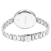 Titan Purple Stackables Quartz Alog Two Toned Dial Stainless Steel Strap Watch for Women