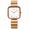 Titan Purple Stackables Quartz Analog White Dial Stainless Steel Strap Watch for Women