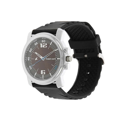 Fastrack Quartz Analog Brown Dial Plastic Strap Watch for Guys