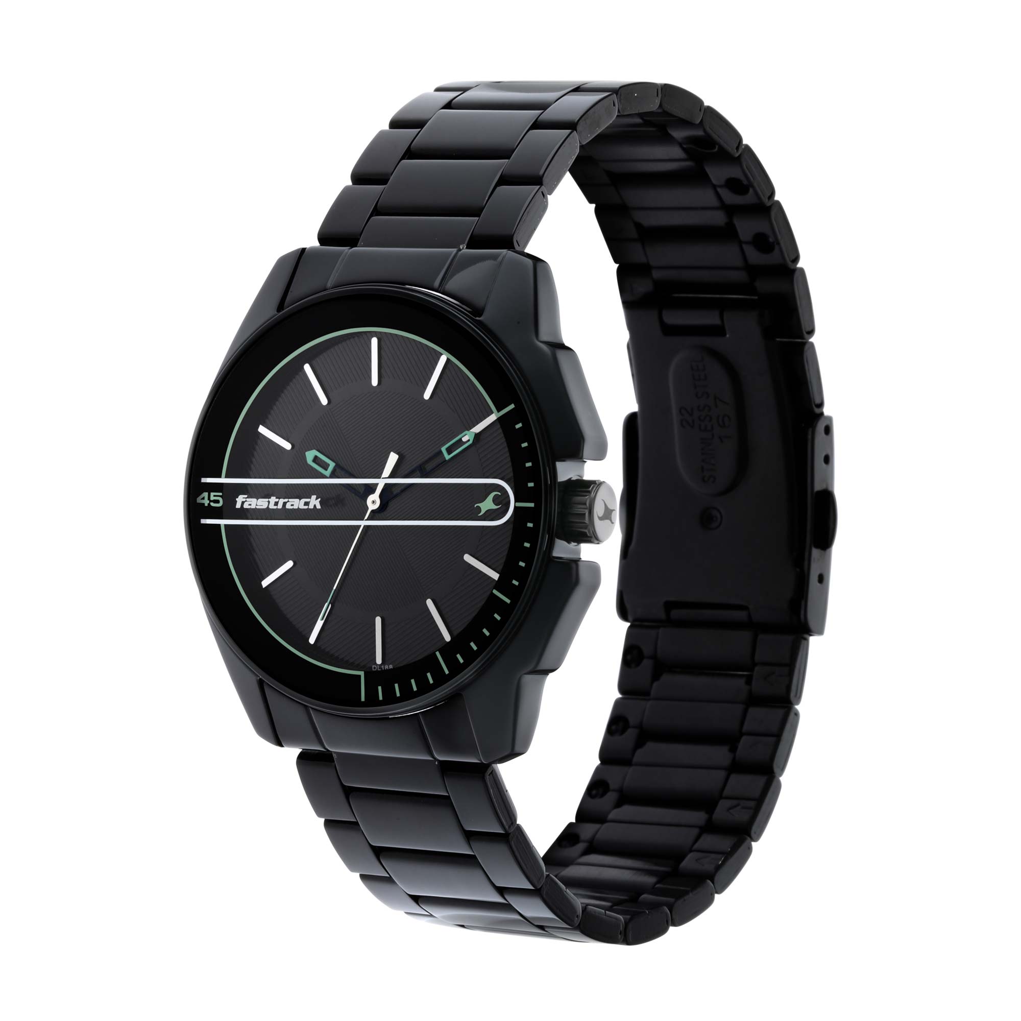 Fastrack Wear Your Look Quartz Analog Black Dial Metal Strap Watch for Kallol Limited