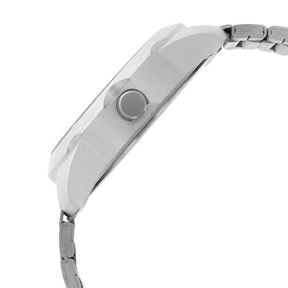 Fastrack Quartz Analog Silver Dial Stainless Steel Strap Watch for Guys