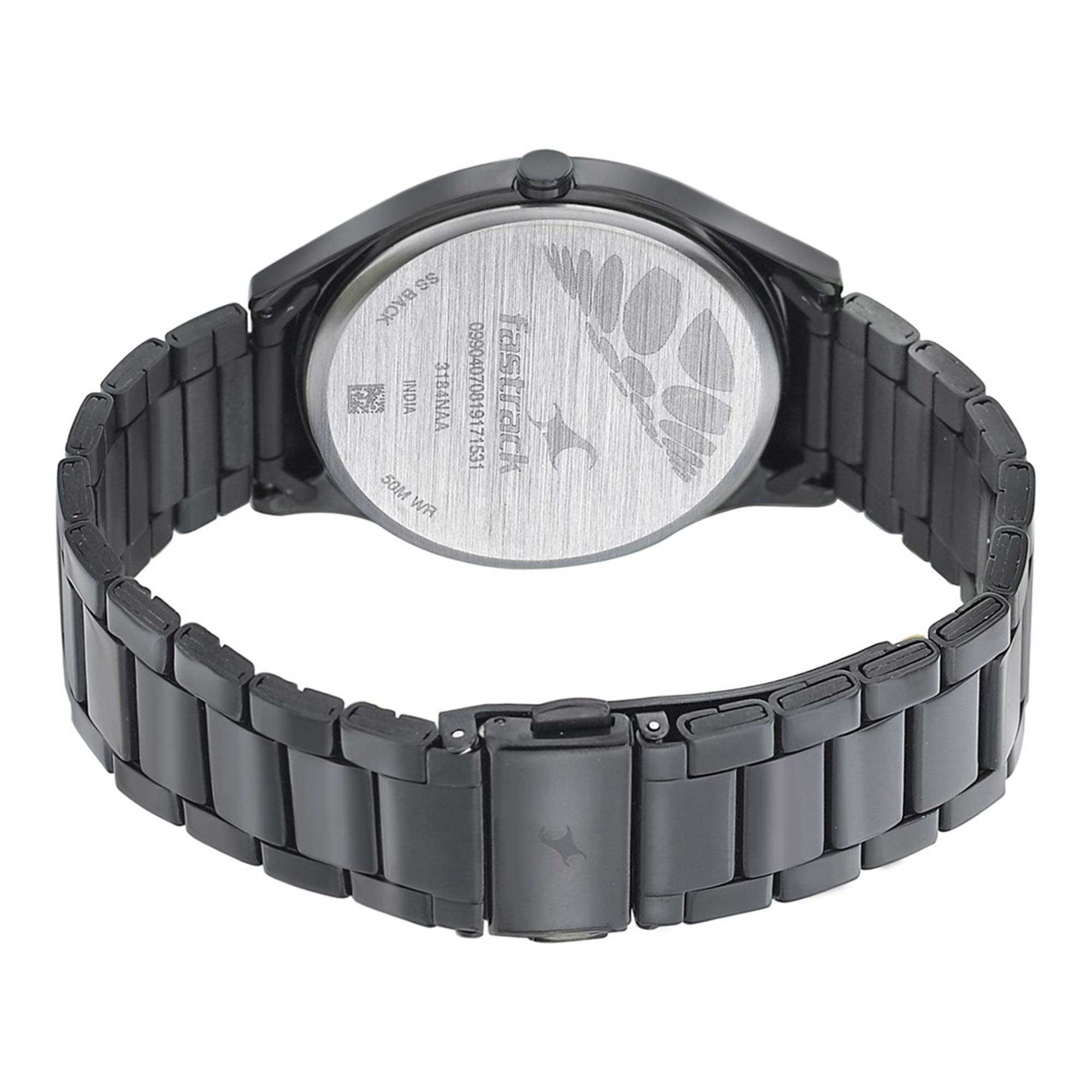 Fastrack Space Rover Quartz Analog Brown Dial Stainless Steel Strap Watch for Guys