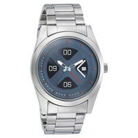 Fastrack Go Skate Quartz Analog with Date Black Dial Stainless Steel Strap Watch for Guys