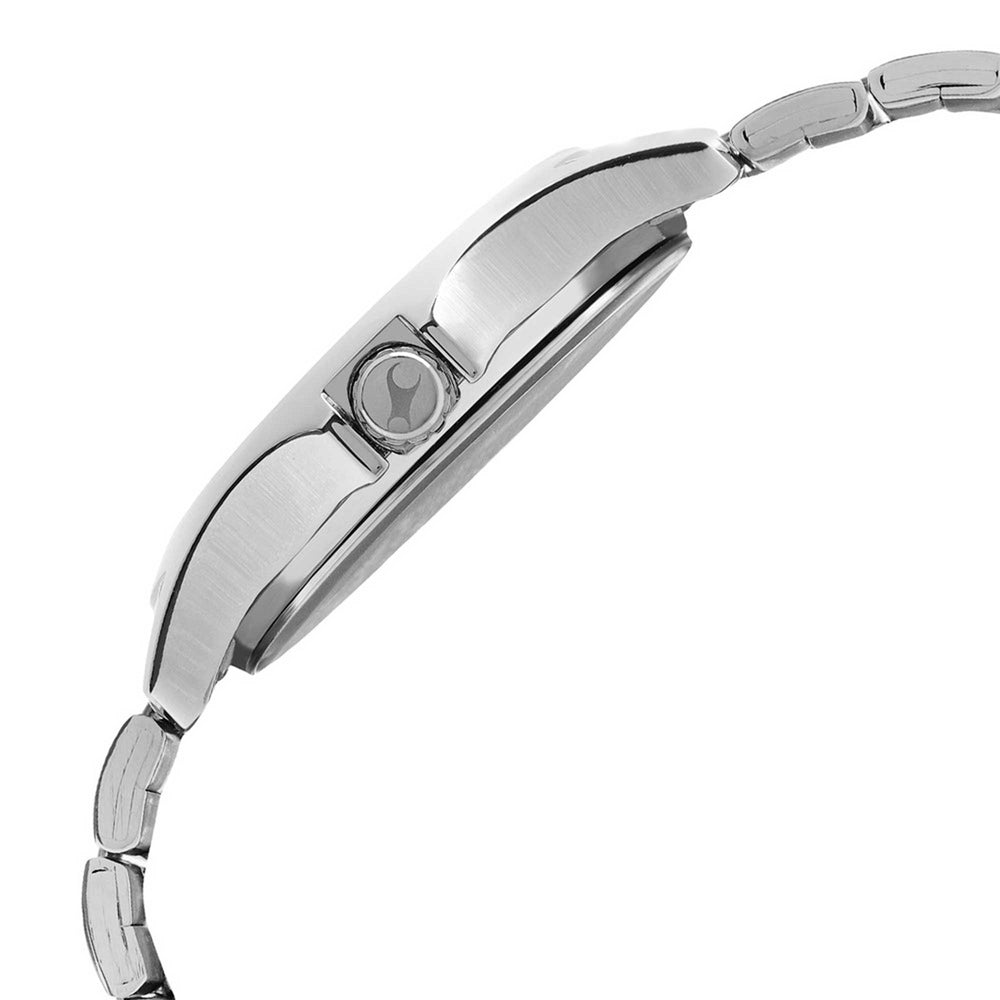 Black Dial Stainless Steel Strap Watch