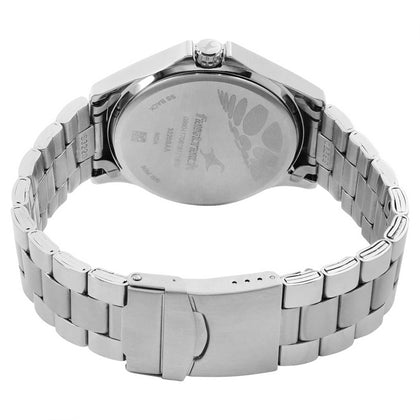 Black Dial Stainless Steel Strap Watch