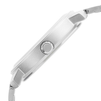 Fastrack Quartz Analog Silver Dial Stainless Steel Strap Watch for Guys