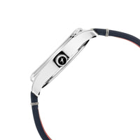 Fastrack I Love Me Quartz Analog Silver Dial Leather Strap Watch for Guys