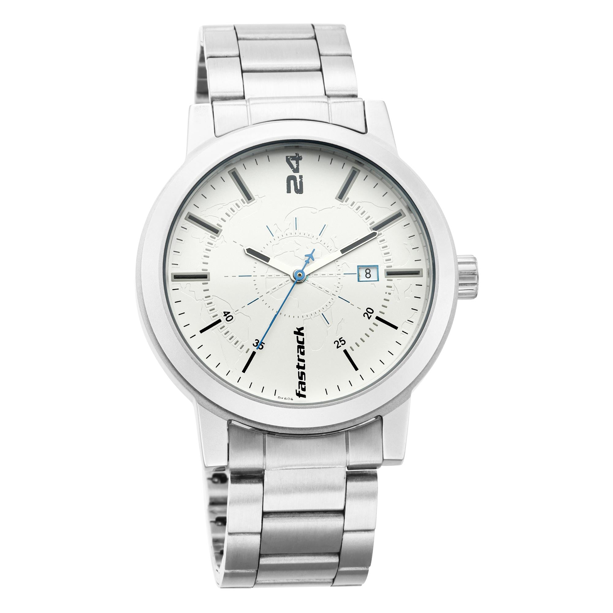 Tripster White Dial Stainless Steel Strap Watch