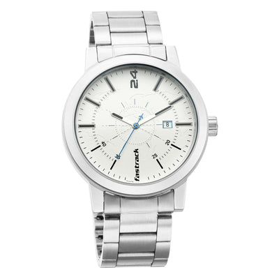 Tripster White Dial Stainless Steel Strap Watch