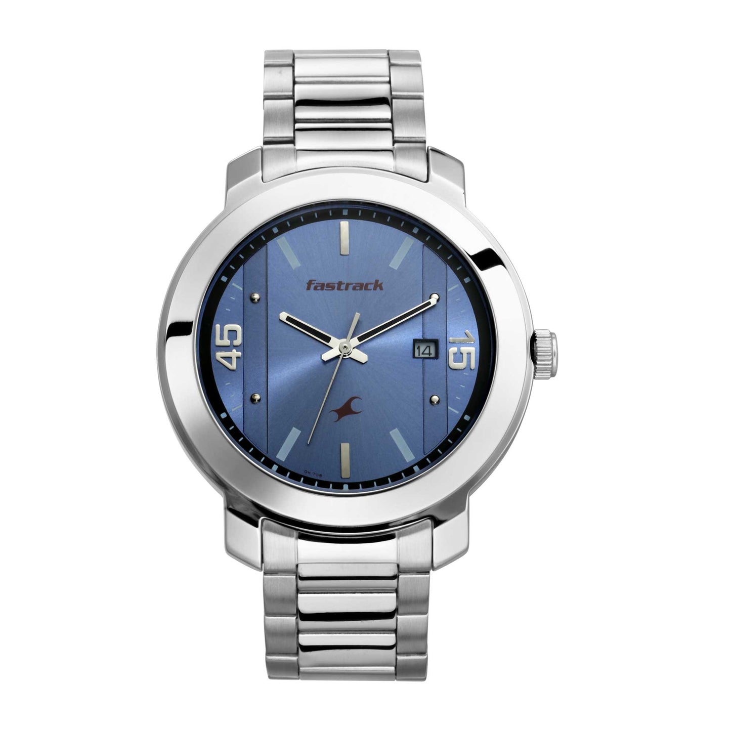 Blue Dial Stainless Steel Strap Watch
