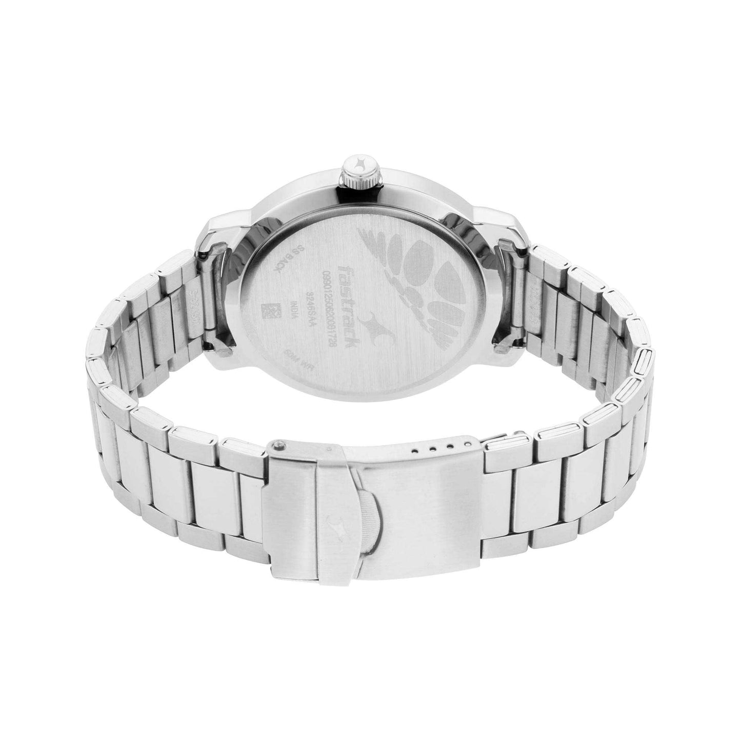 Blue Dial Stainless Steel Strap Watch