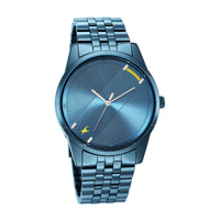 Fastrack Stunners Quartz Analog Blue Dial Metal Strap Watch for Guys