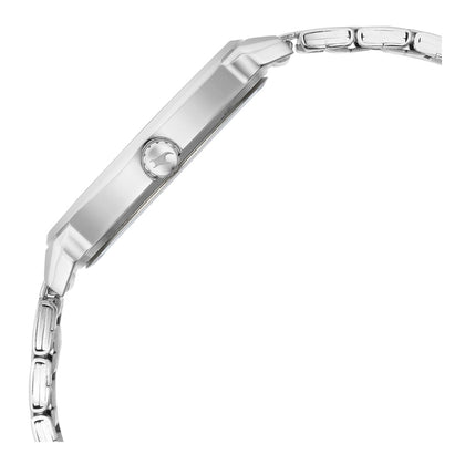 Fastrack Stunners Silver Dial Metal Strap Watch for Guys
