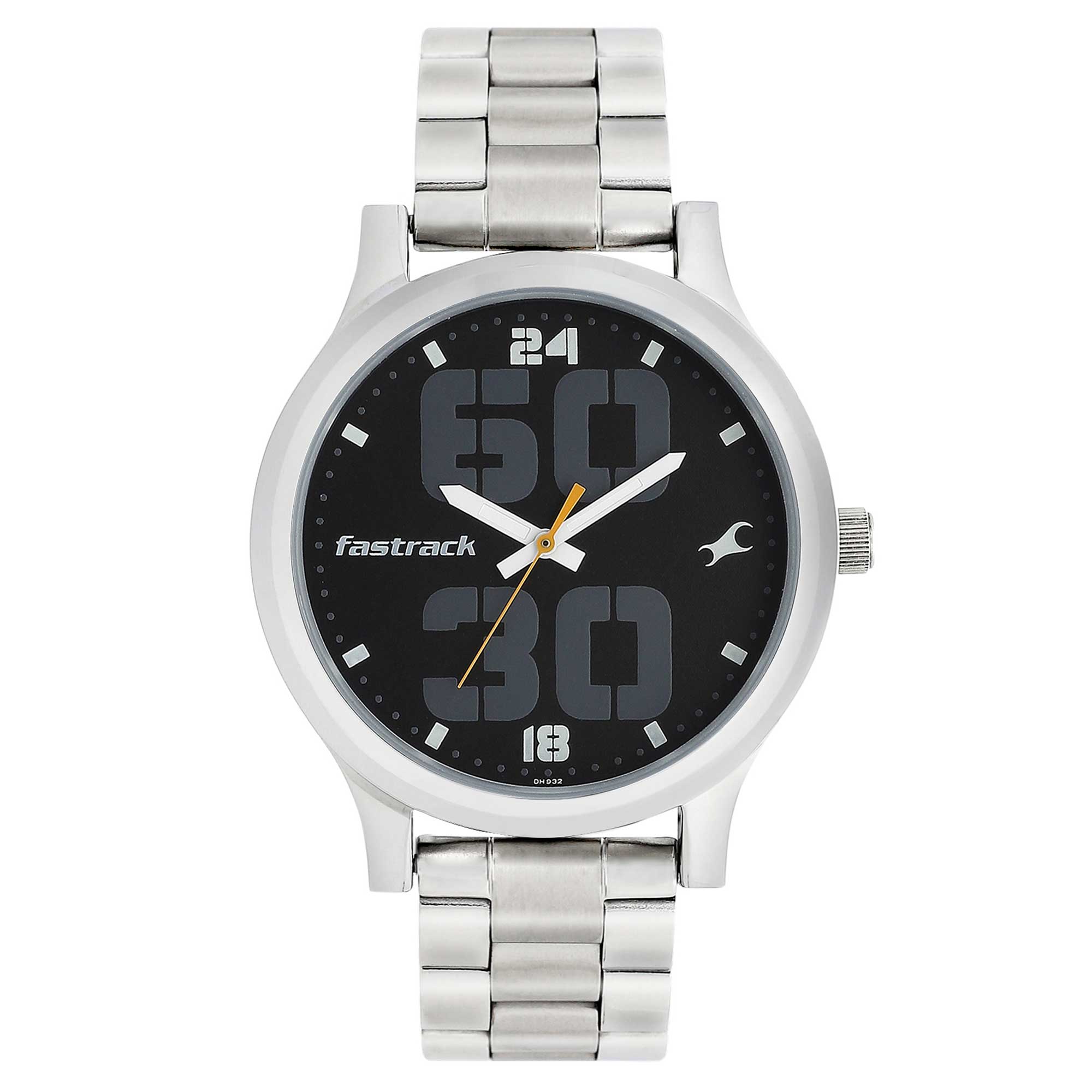 Fastrack Bold Black Dial Analog Watch for Men