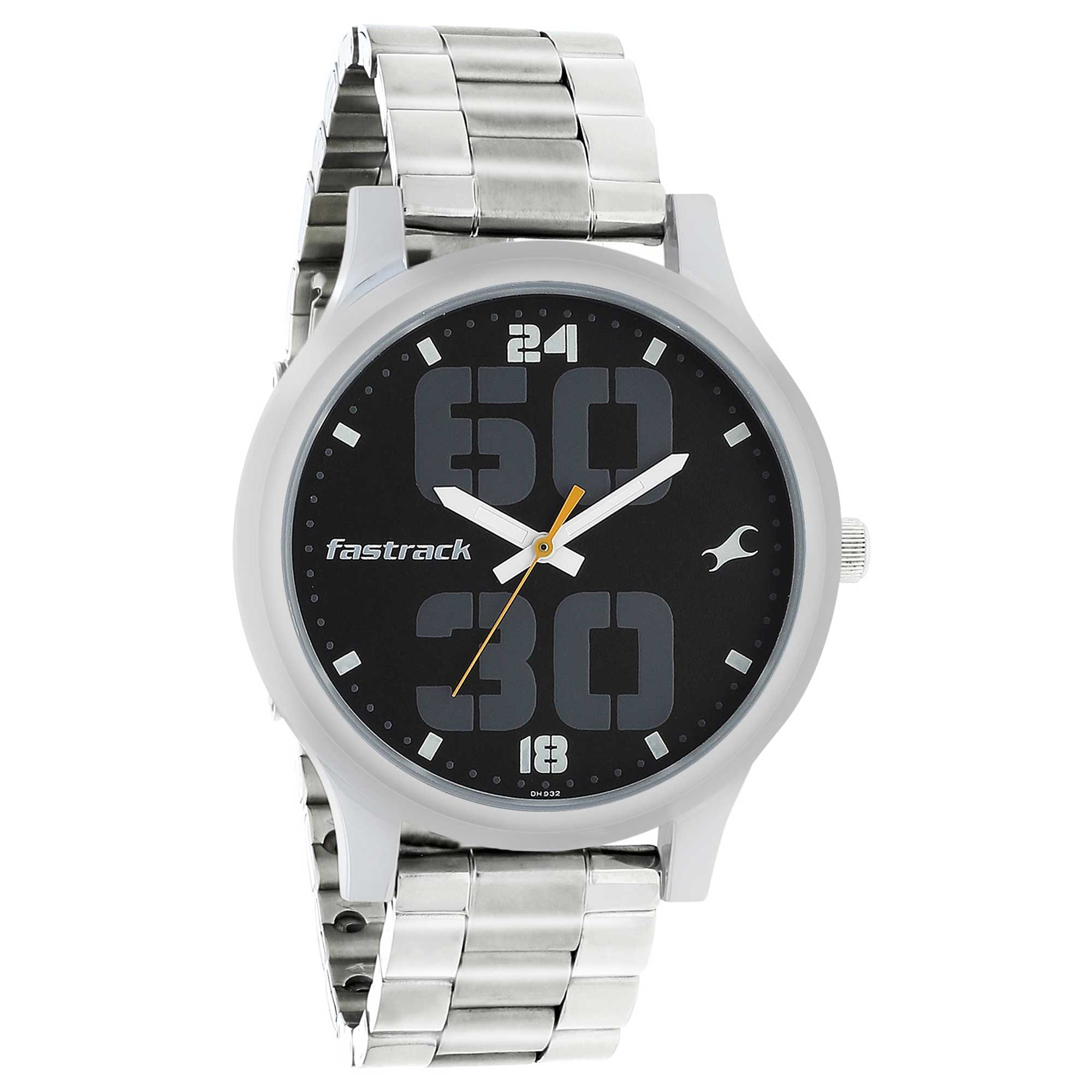 Fastrack Bold Black Dial Analog Watch for Men