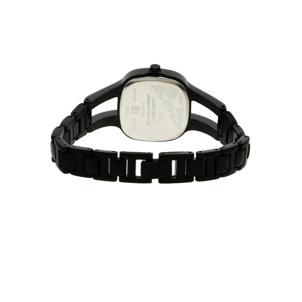 Fastrack Quartz Analog Grey Dial Metal Strap Watch for Girls