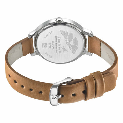 Fastrack Quartz Analog Black Dial Leather Strap Watch for Girls