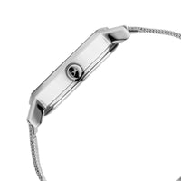 Fastrack Bare Basics Quartz Analog Blue Dial Stainless Steel Strap Watch for Girls