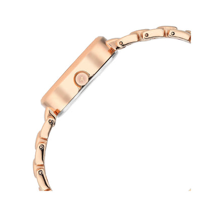 Fastrack Uptown Retreat Quartz Analog Pink Dial Metal Strap Watch for Girls