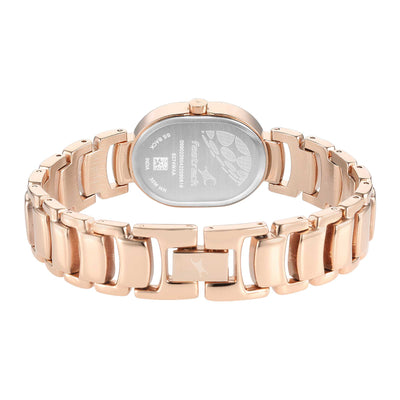 Fastrack Uptown Retreat Quartz Analog Pink Dial Metal Strap Watch for Girls