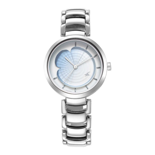 Fastrack Uptown Retreat Quartz Analog Blue Dial Metal Strap Watch for Girls