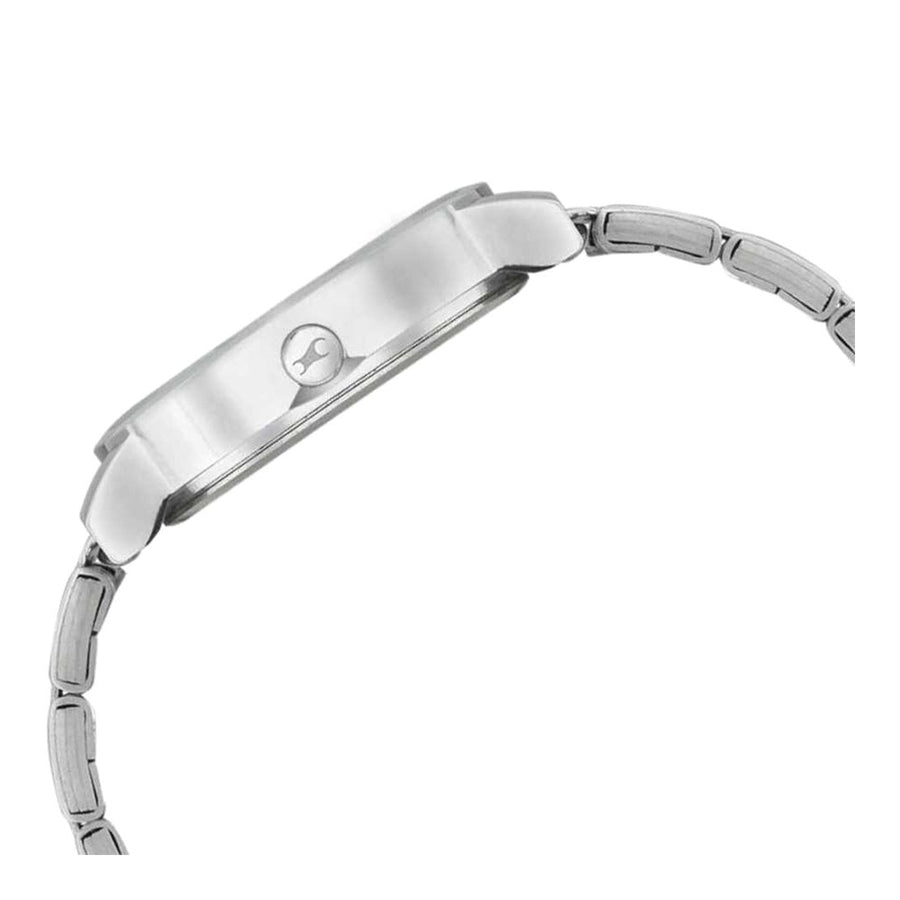 Fastrack Quartz Analog White Dial Stainless Steel Strap Watch for Girls