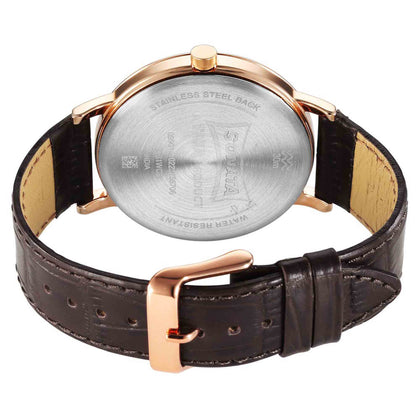 Sonata Utsav Quartz Analog Brown Dial Watch for Men