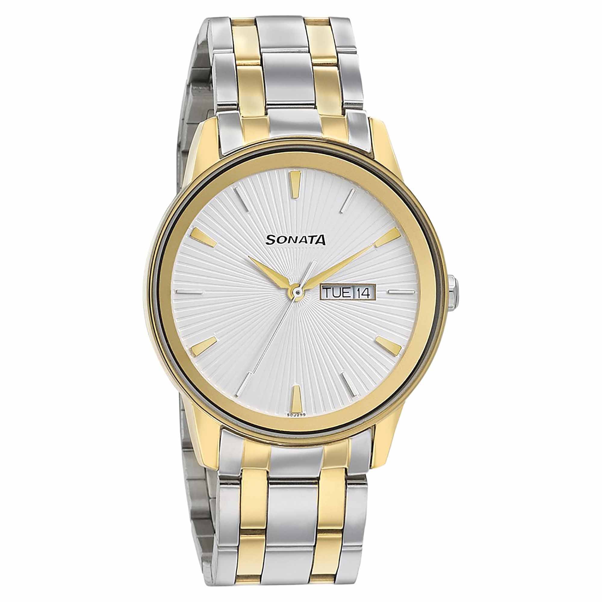 Wedding Edition - Silver Dial Bimetal Strap Watch