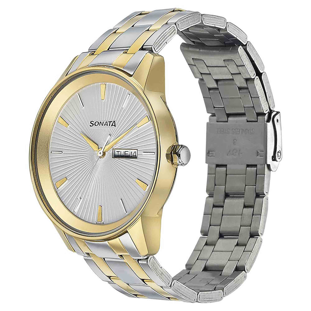Wedding Edition - Silver Dial Bimetal Strap Watch