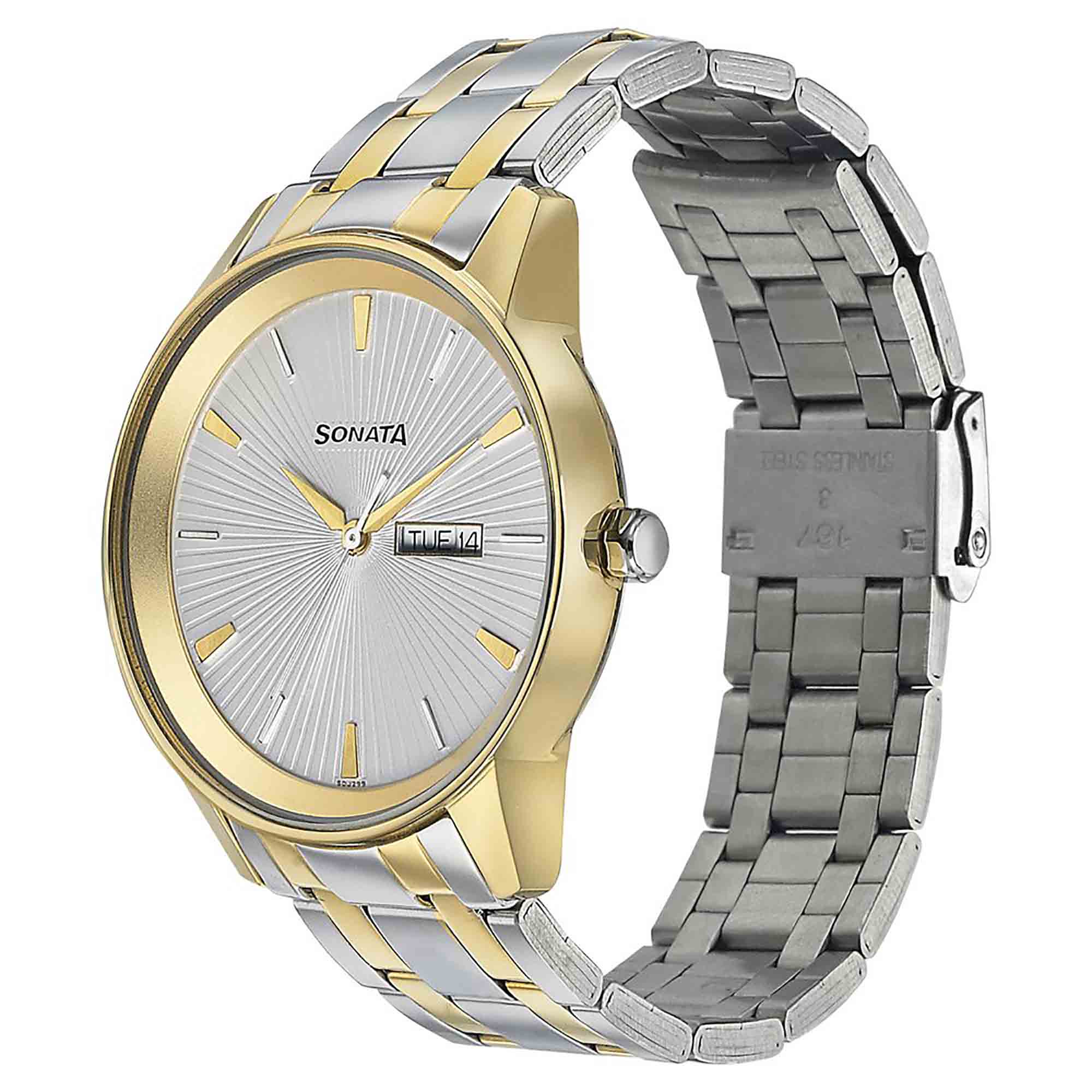 Wedding Edition - Silver Dial Bimetal Strap Watch