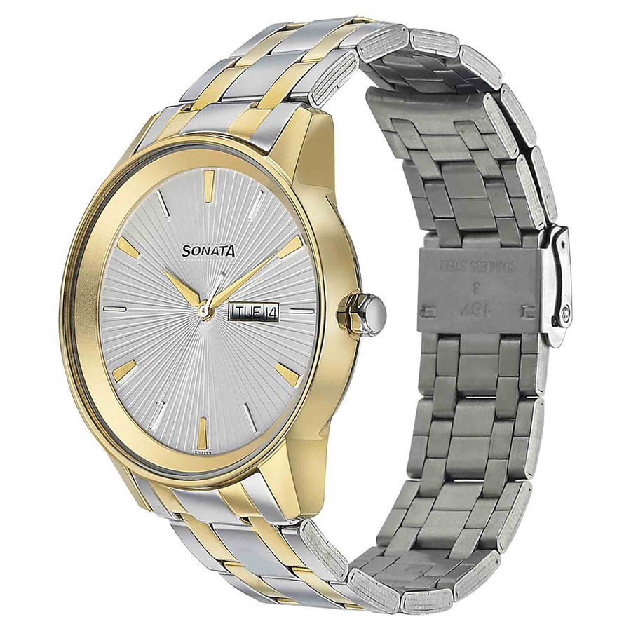 Wedding Edition - Silver Dial Bimetal Strap Watch