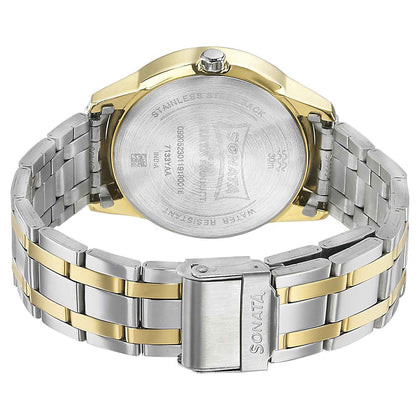 Wedding Edition - Silver Dial Bimetal Strap Watch