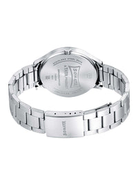 Sonata Quartz Analog Silver Dial Metal Strap Watch for Men