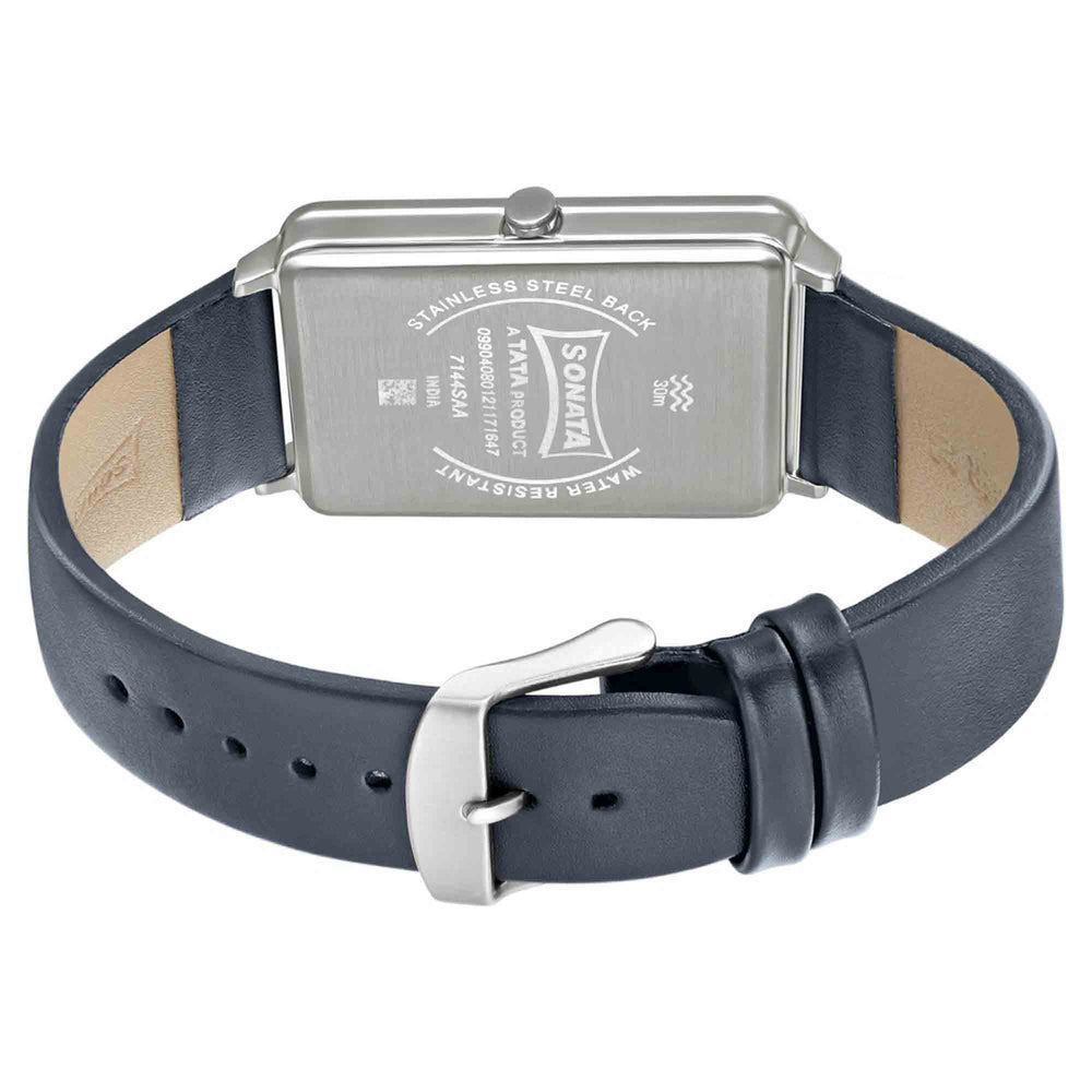 Sonata Quartz Analog Leather Strap Watch for Men