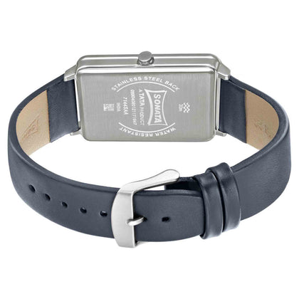Sonata Quartz Analog Leather Strap Watch for Men