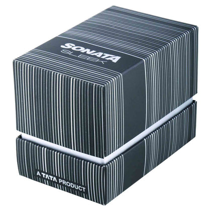 Sonata Quartz Analog Leather Strap Watch for Men