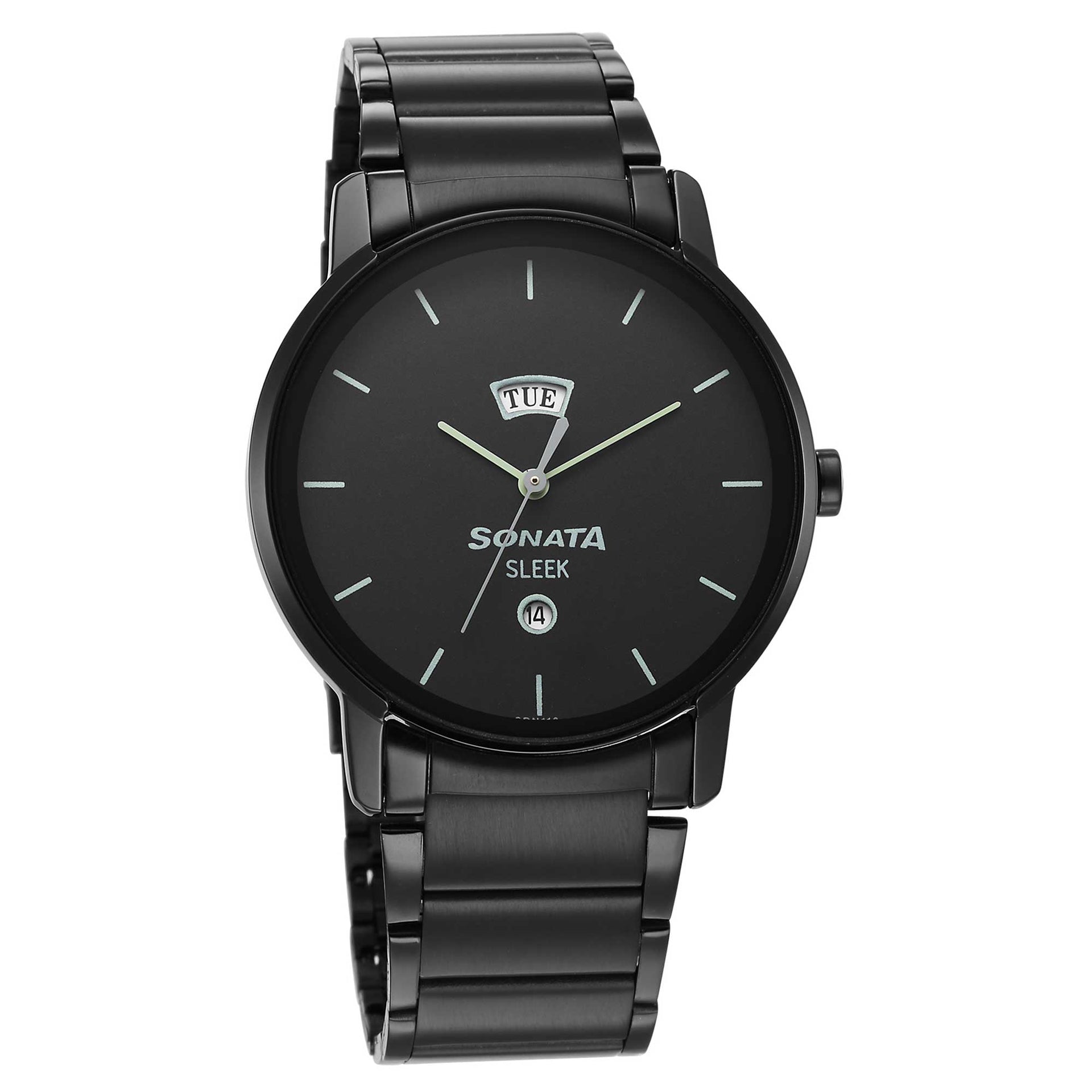 sonata watches watch ladies black