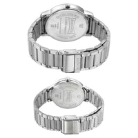 Sonata Quartz Analog Blue Dial Metal Strap Watch for Couple