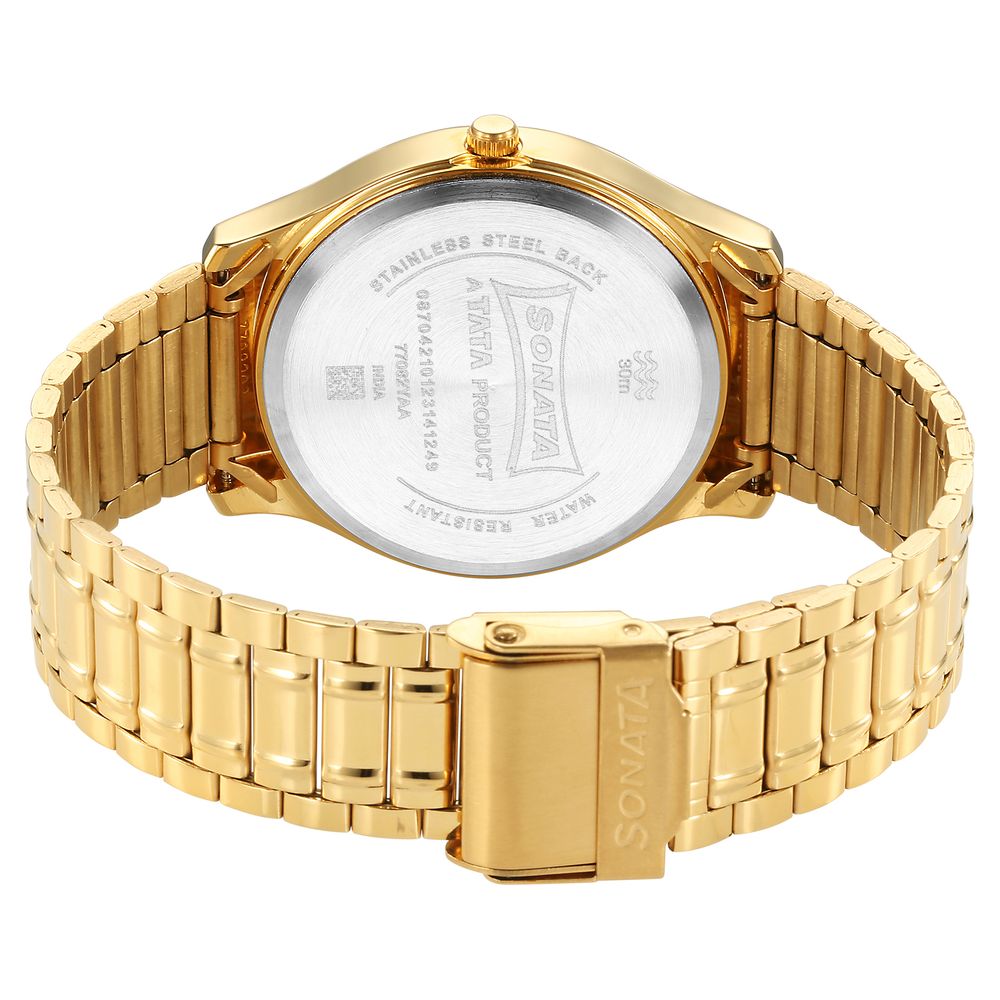 Sonata Quartz Analog Blue Dial Watch for Men